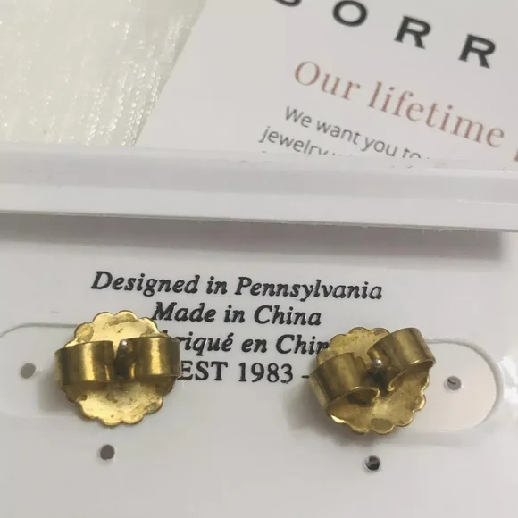 SORRELLI Halcyon Stud Earrings in Antique Gold Color: Duchess - Picture 10 of 11